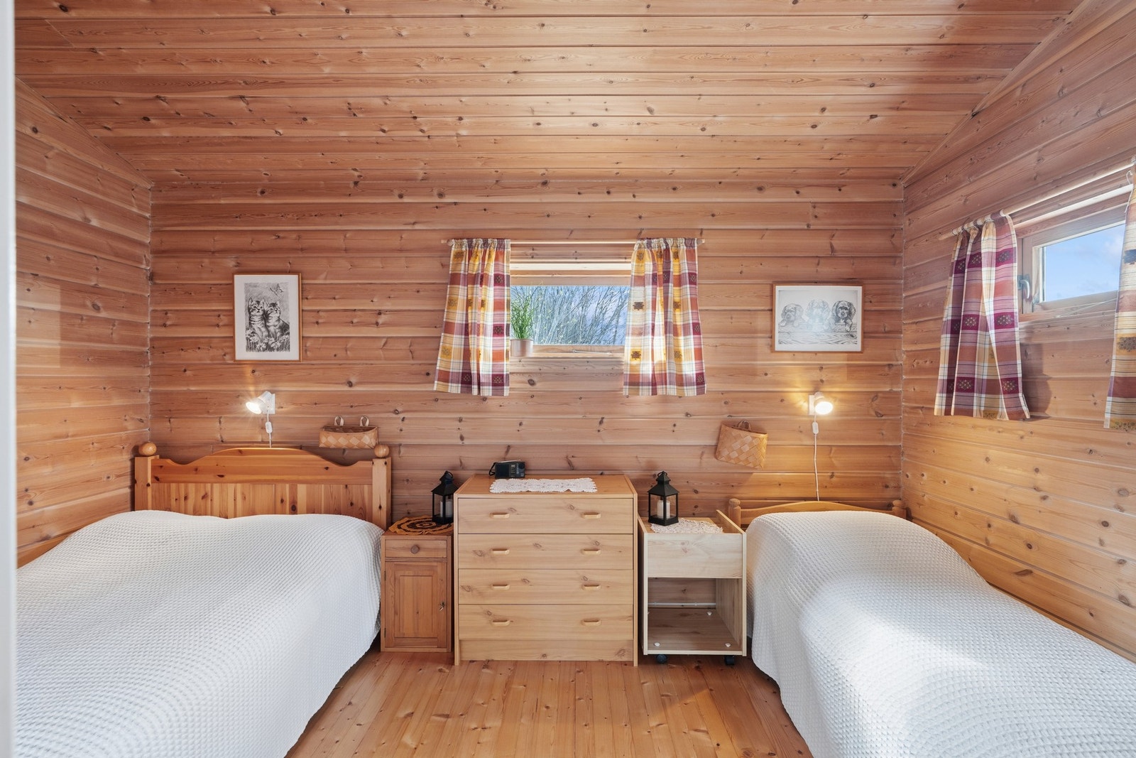 Hytta har to soverom. Galleribilde