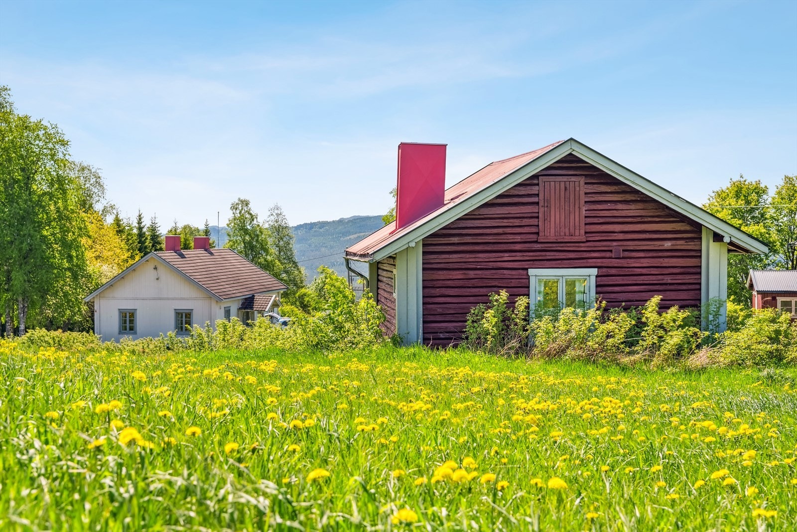 Eiendommen består av et gårdstun med enebolig, låve, uthus og anneks. Galleribilde