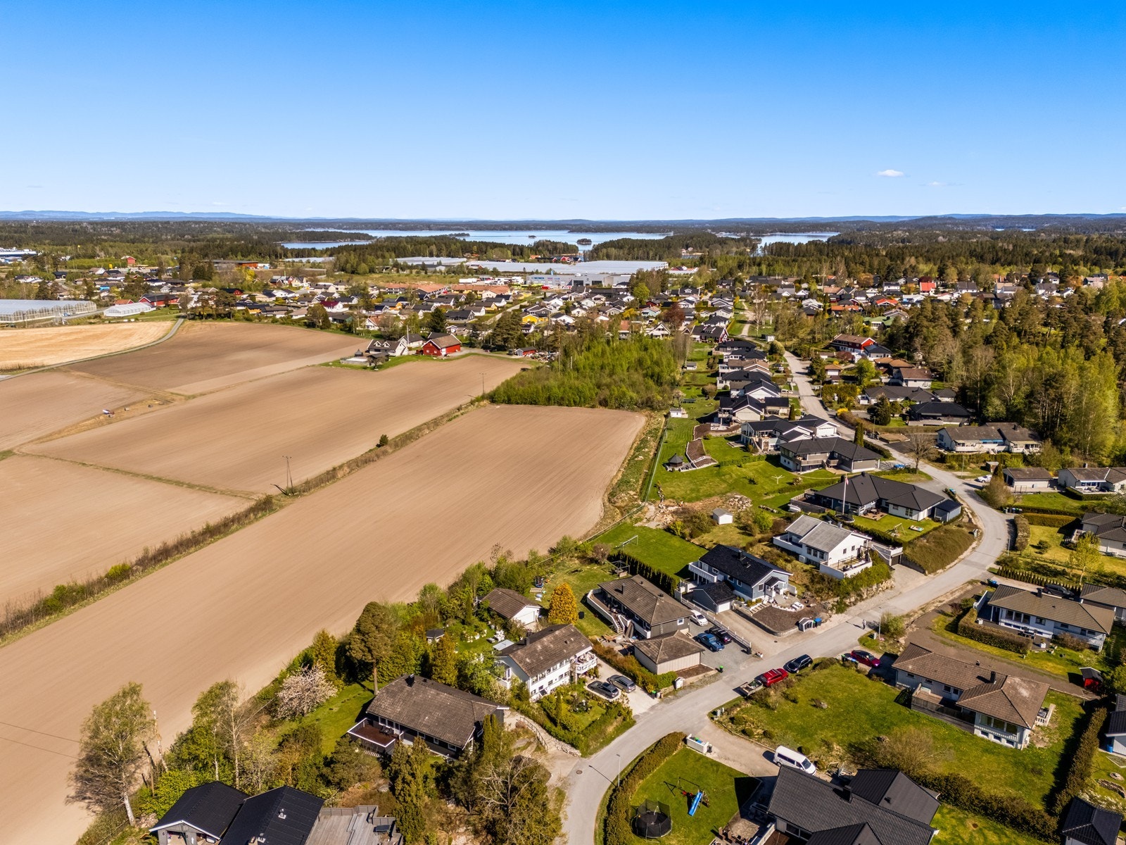 I bakgrunnen sees innsjøen Vansjø Galleribilde