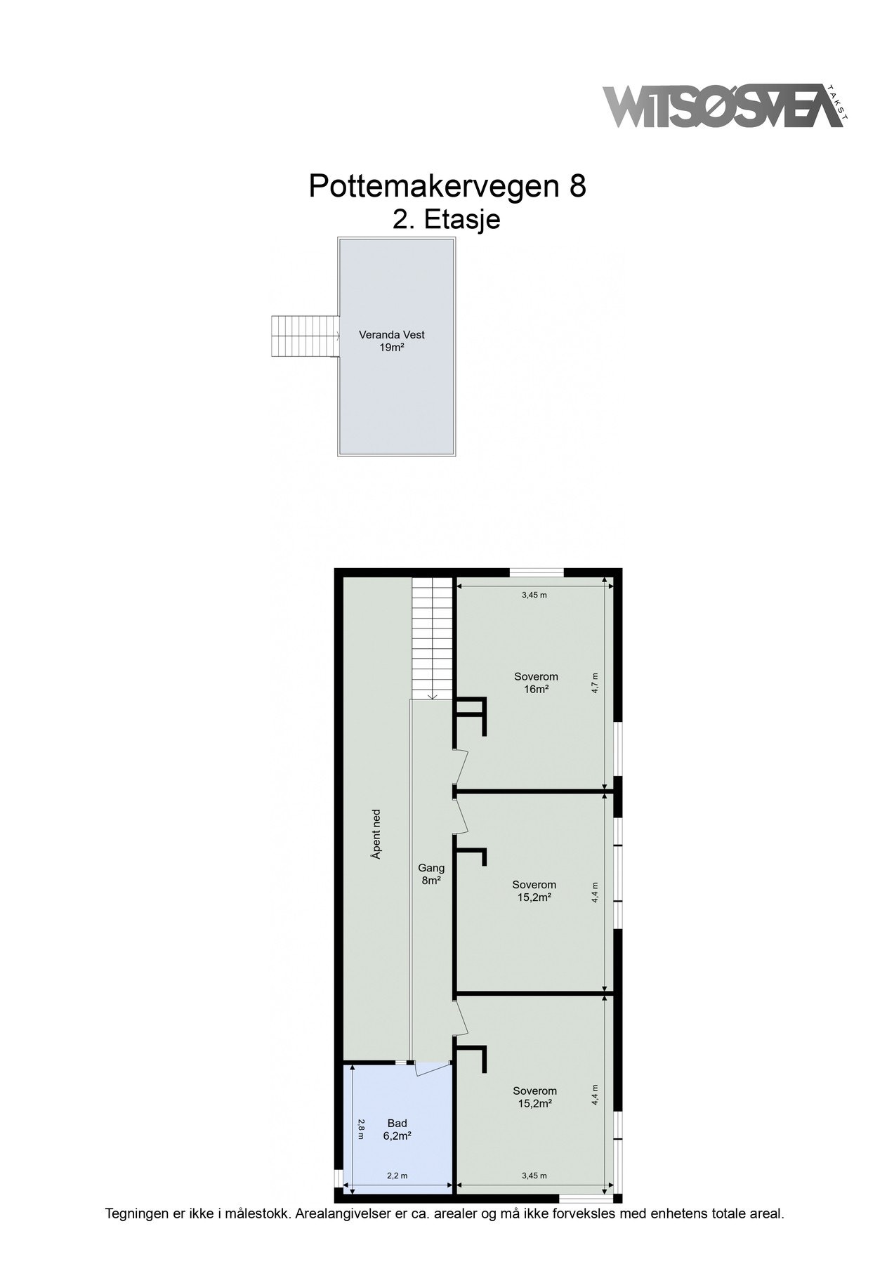 Planskisse 2.etasje Galleribilde