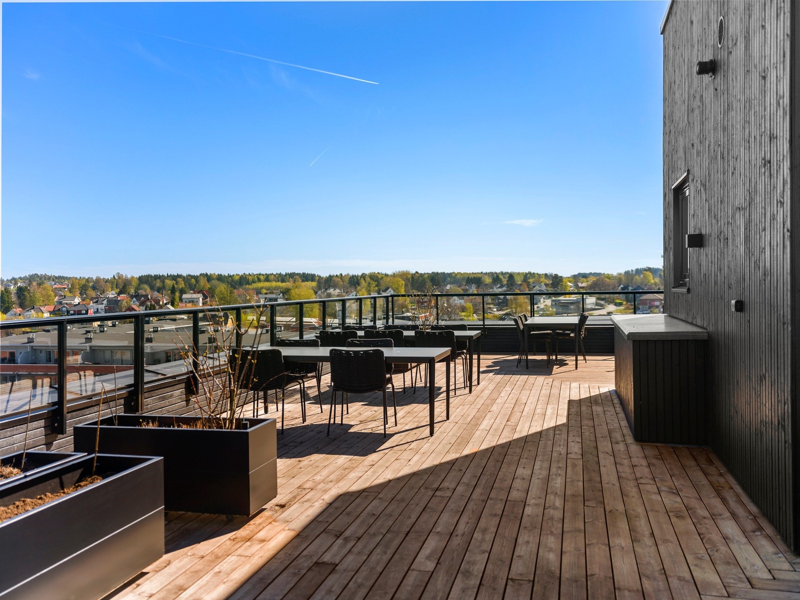 Fantastisk felles takterrasse med vidstrakt utsikt over Askim. Galleribilde