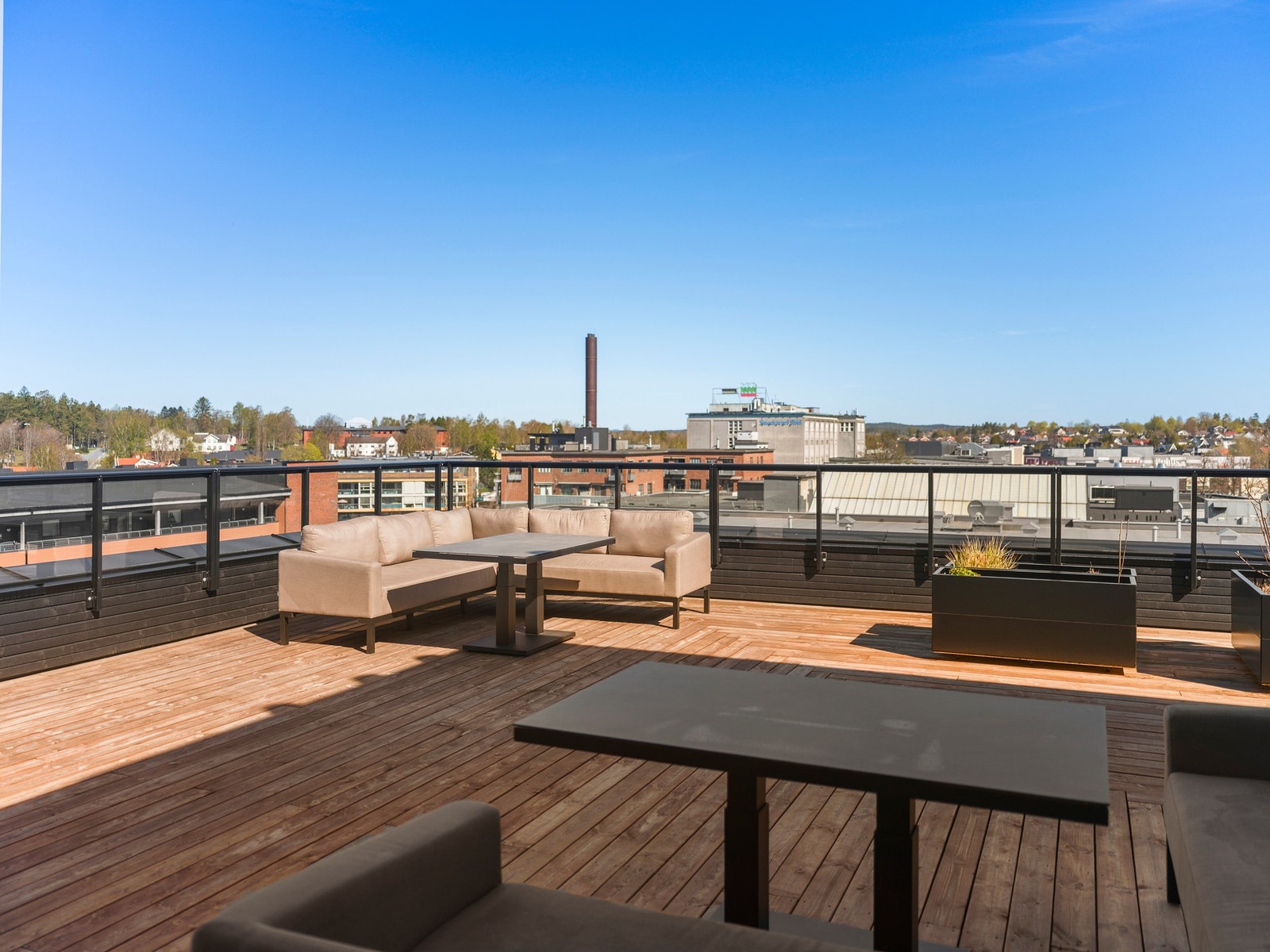 Felles takterrasse. Galleribilde