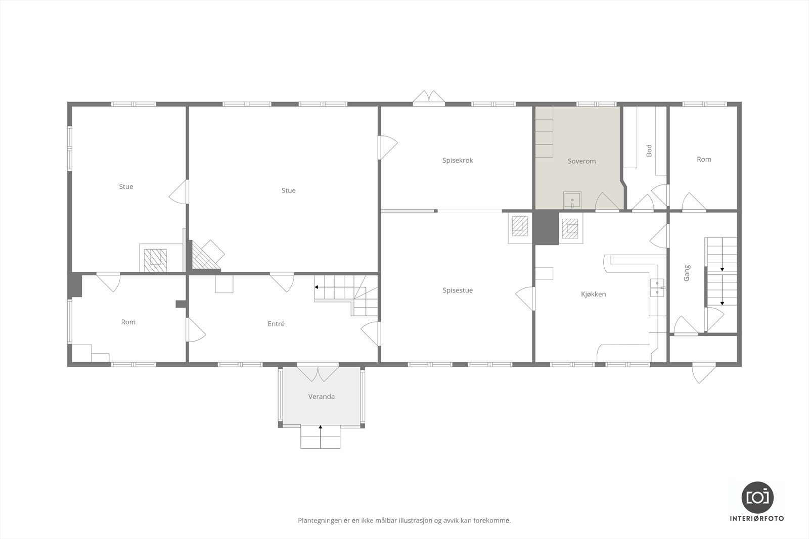 Plantegning Galleribilde