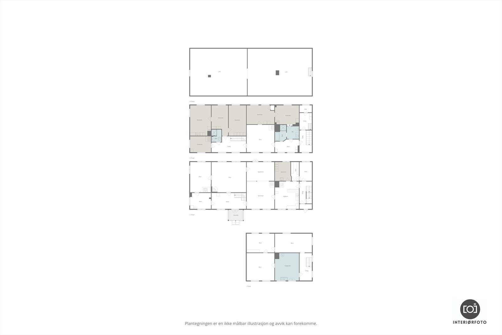 Plantegning Galleribilde