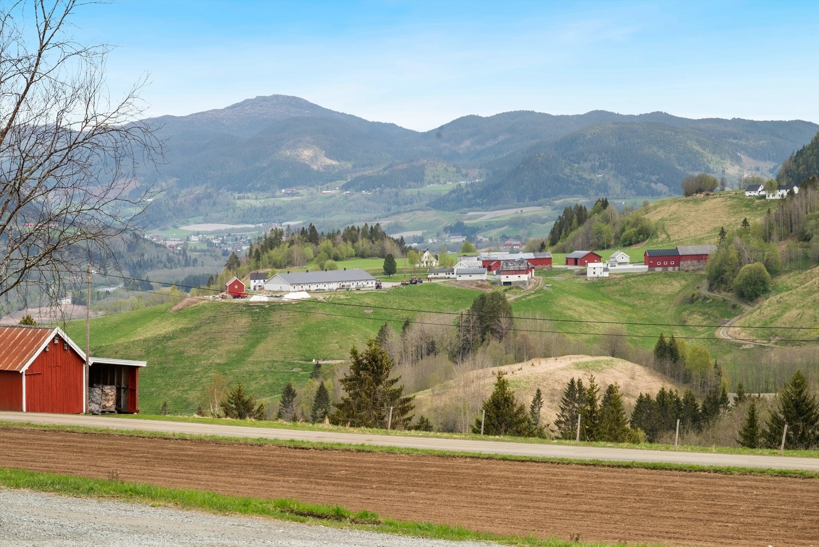 Flott og landlig utsikt fra eiendommen. Galleribilde