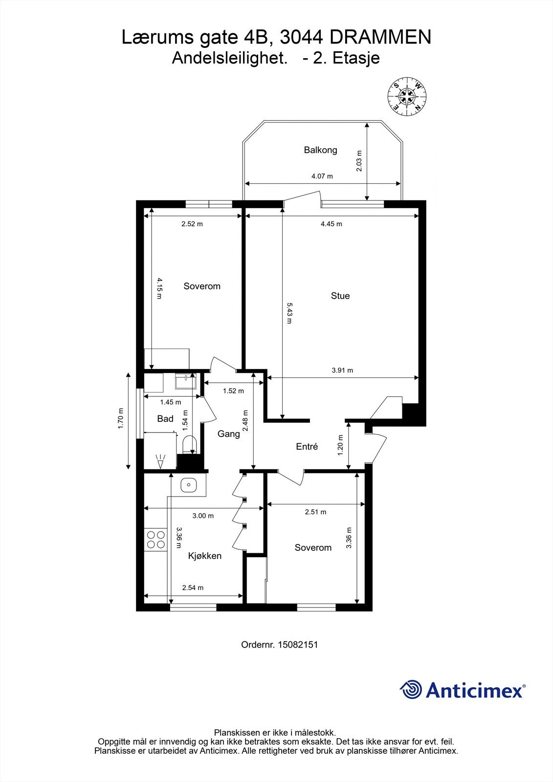 Plantegning 2. etasje Galleribilde