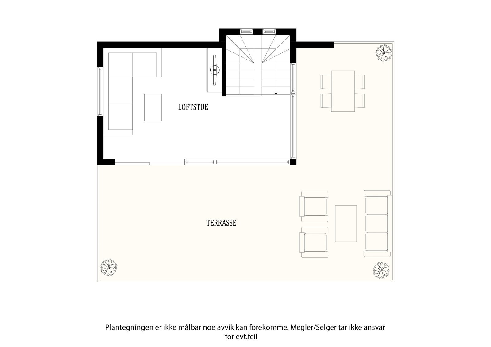 3 etasje med takterrasse Galleribilde