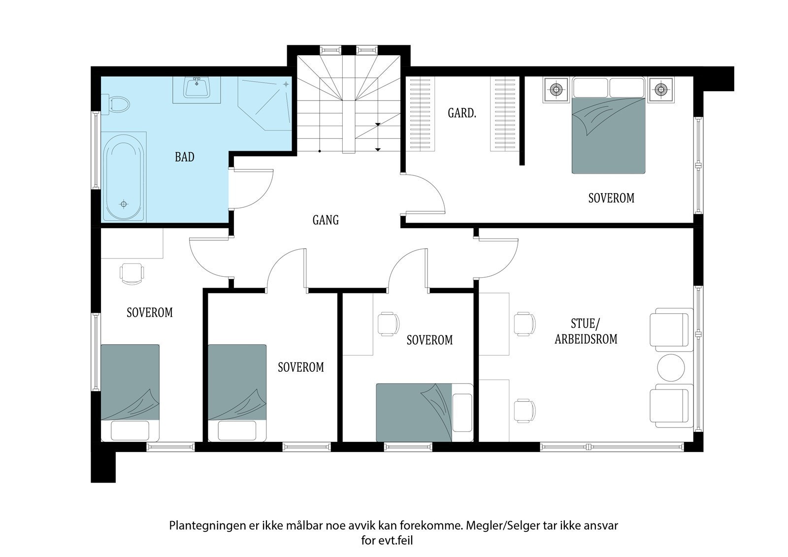 Plantegning 2 etasje Galleribilde