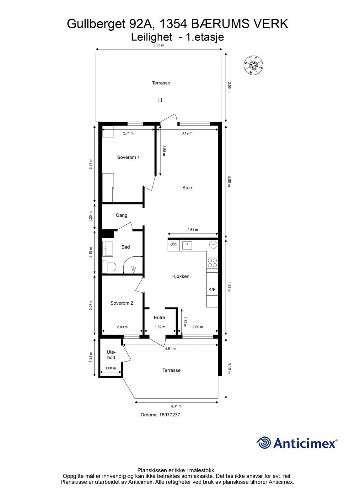Plantegning Galleribilde