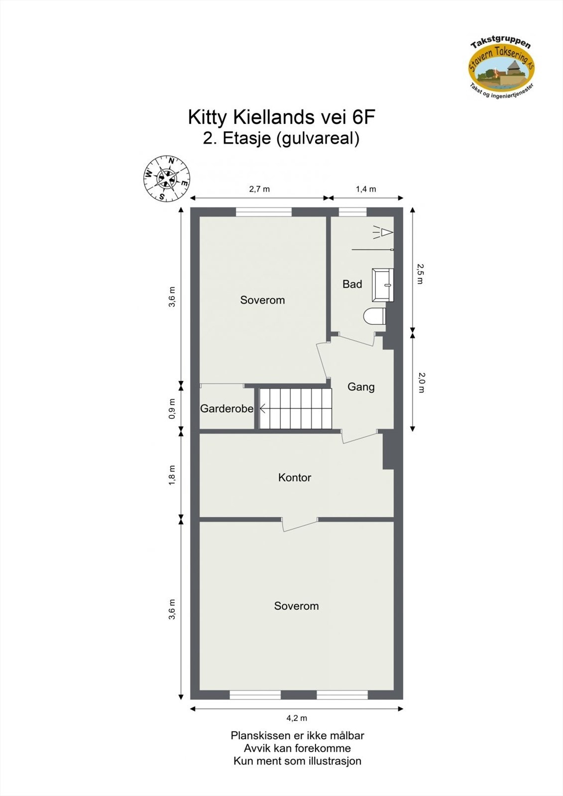 Plantegning 2. etasje Galleribilde