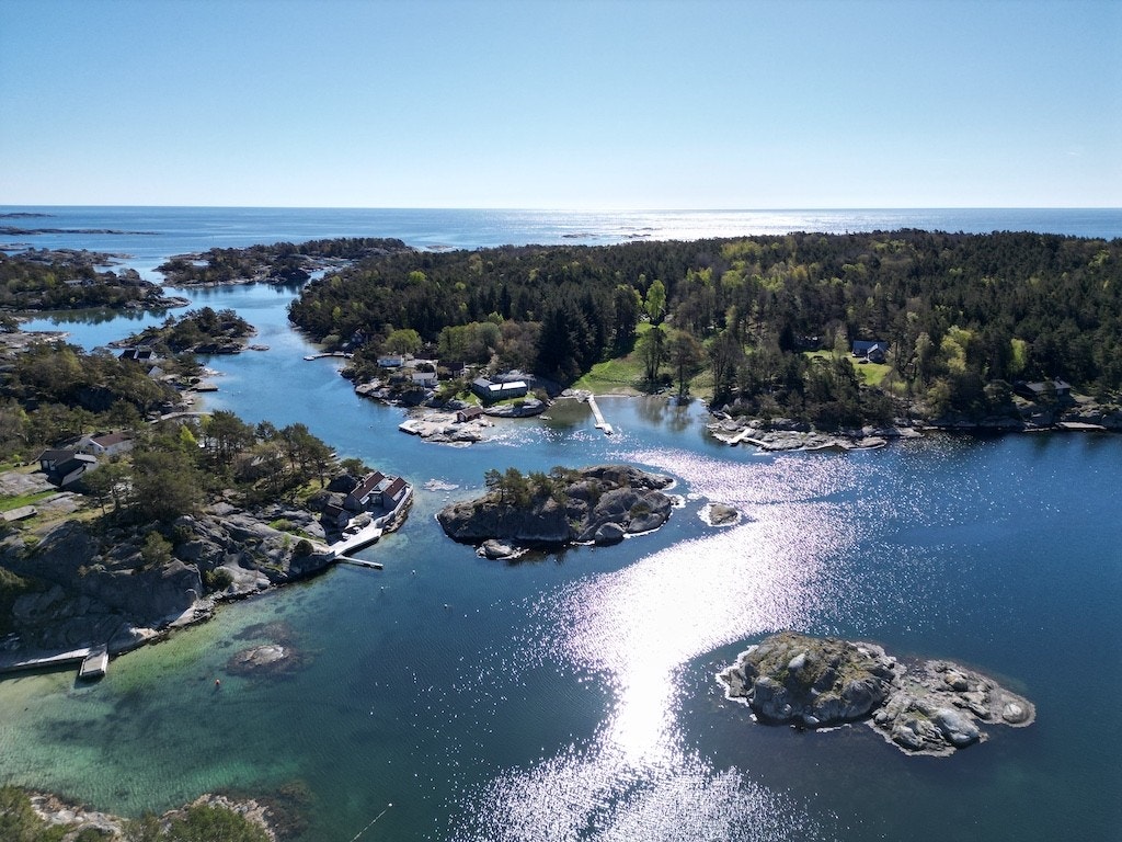 Bilde tatt ved innløpet til Nilen - med Kalvøya og havet i bakgrunnen. Galleribilde