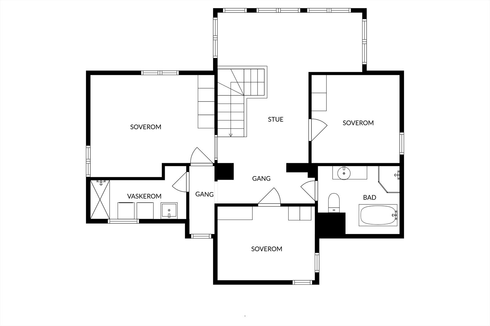 Planskisse 2. etasje Galleribilde