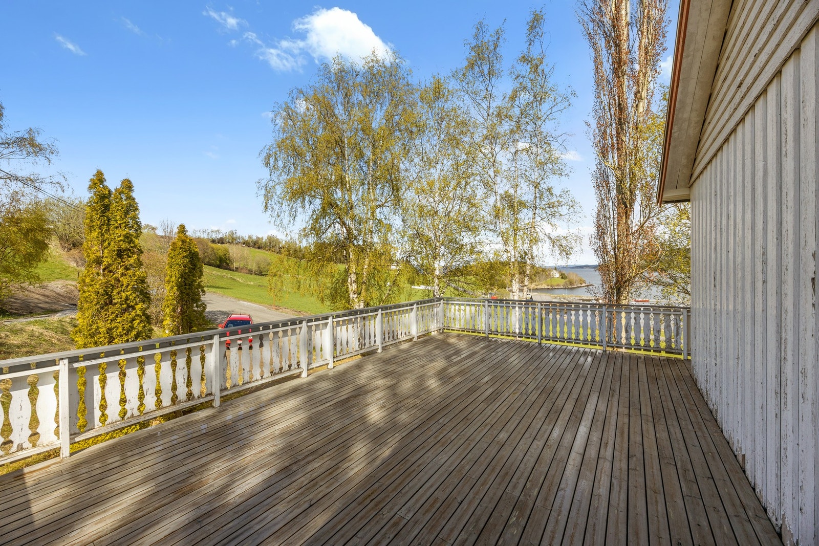 Terrassen måler 51 kvm Galleribilde