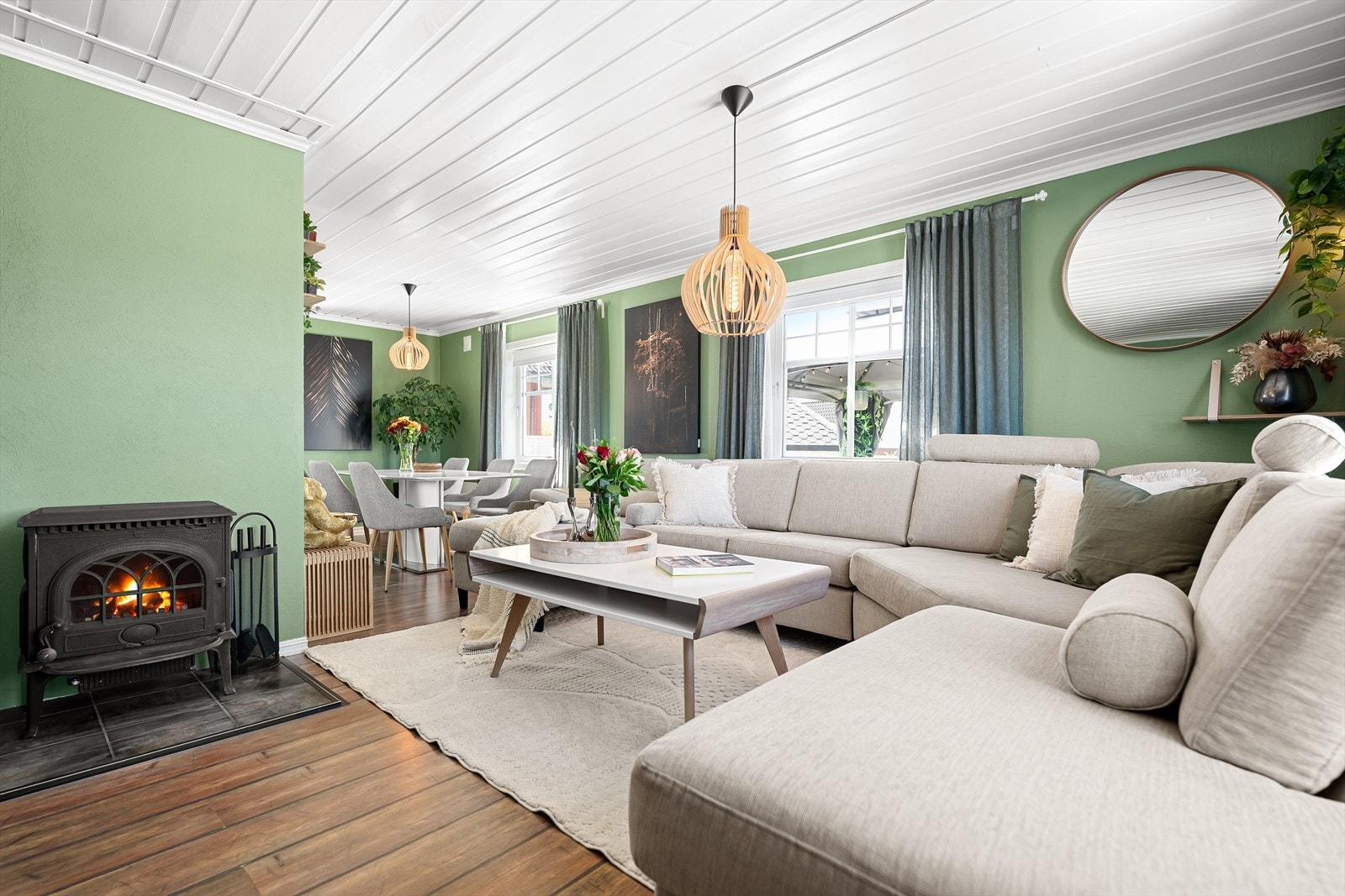 En peisovn sørger for hygge og kos i den kalde årstiden. Galleribilde
