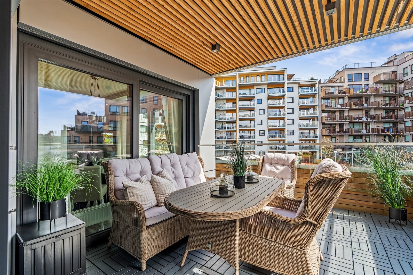 Uteplassen er på hele 18 m². Galleribilde