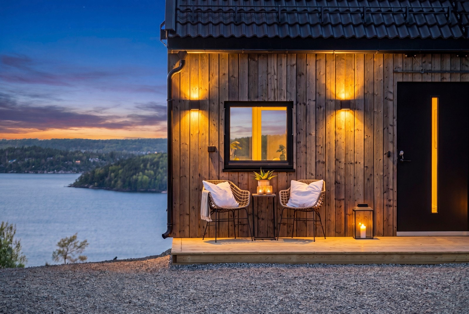 Fjordstien 3B kveld. AI Galleribilde