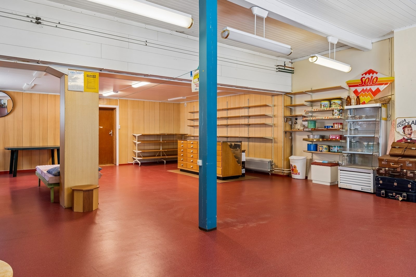 Med store, åpne flater og god takhøyde kan lokalene tilpasses en rekke formål. Galleribilde