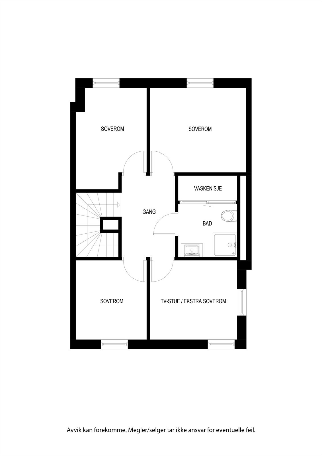 Plantegning 3. etasje Galleribilde