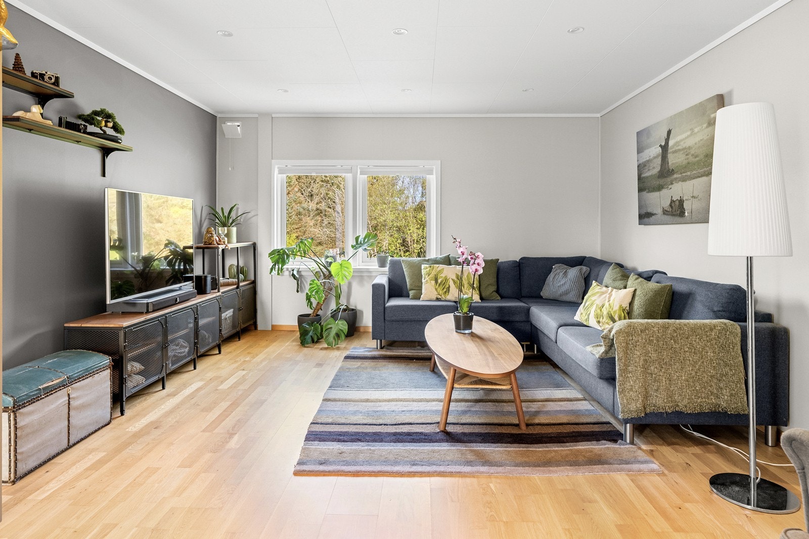 Lys og luftig stue Galleribilde