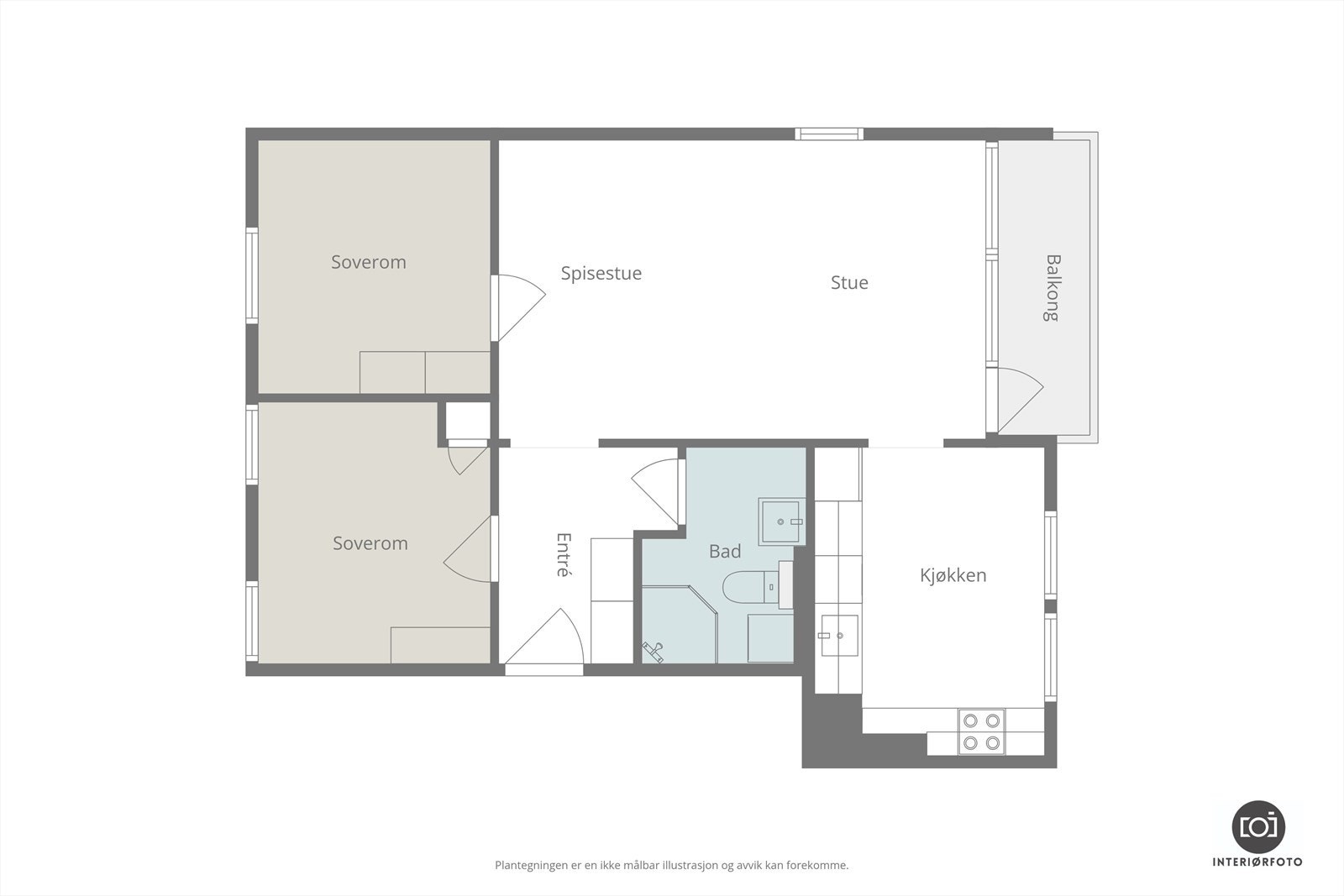 Plantegning Galleribilde