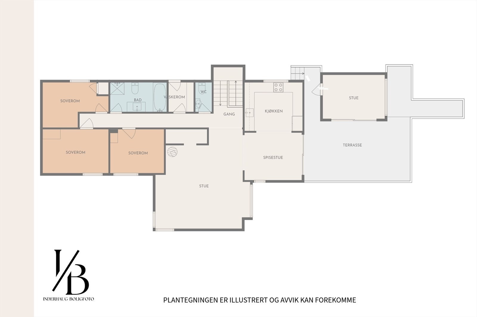 Plantegning 1. etasje Galleribilde