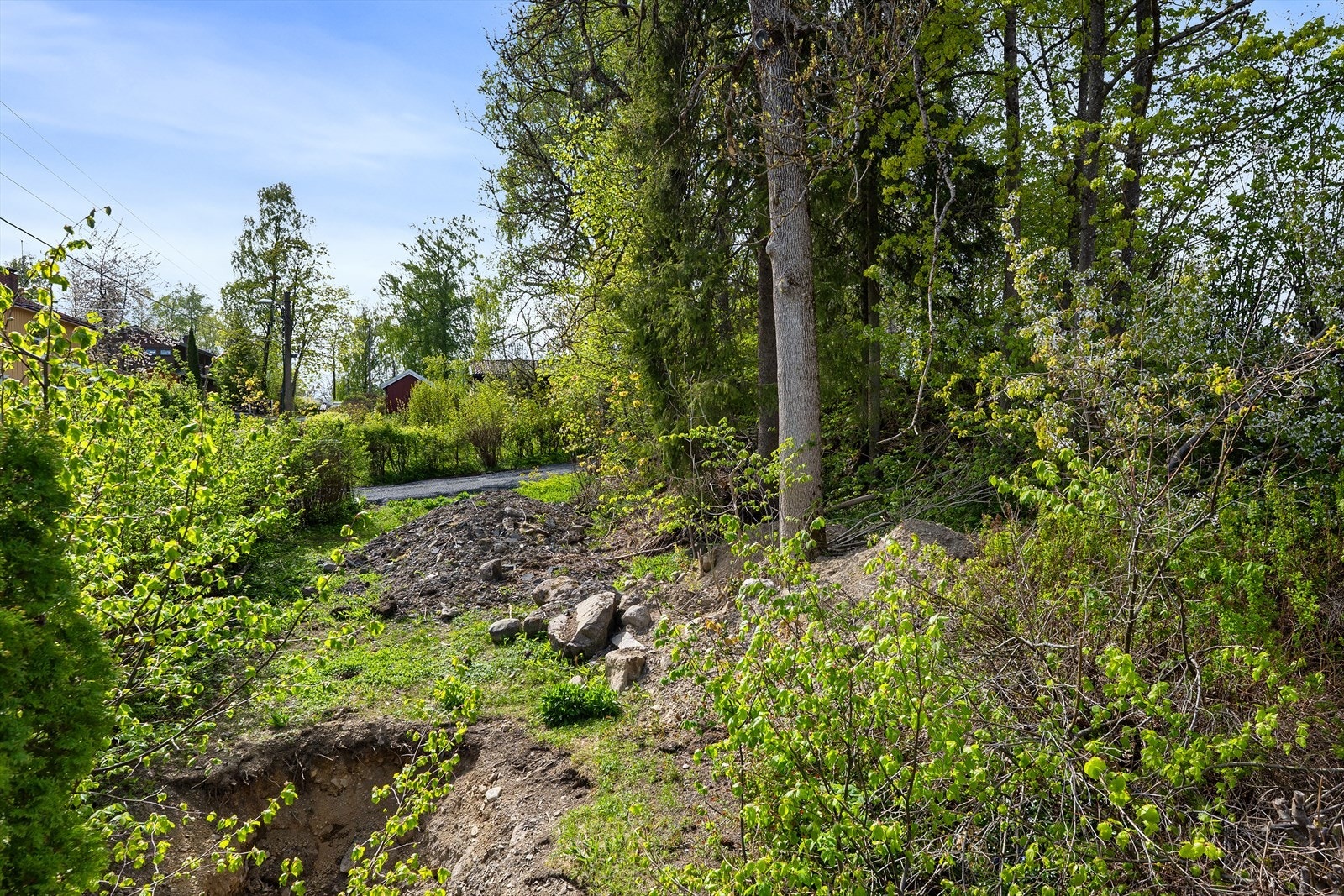 Naturlig vegetasjon rammer inn eiendommen og gir en skjermet atmosfære. Galleribilde