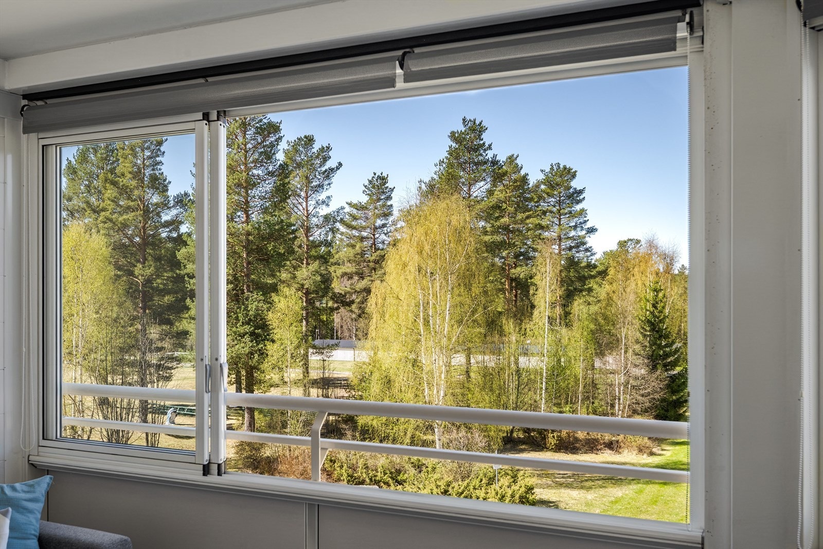 Store vinduer slipper inn rikelig med naturlig lys, samtidig som det ikke er gjenboere og fint utsyn. Galleribilde