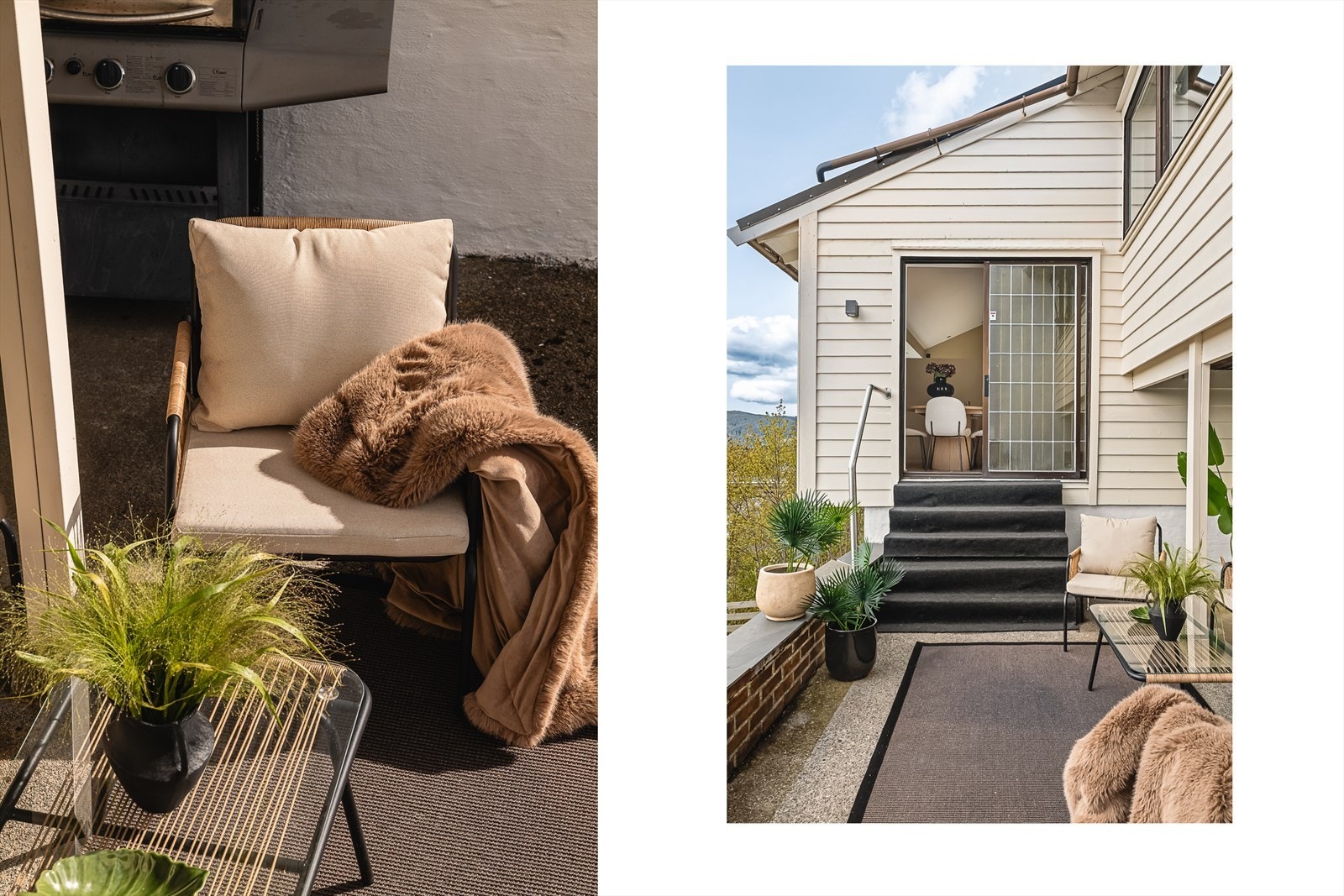 Stuen forlenges på herlig vis en terrasse på 19 kvm. Galleribilde