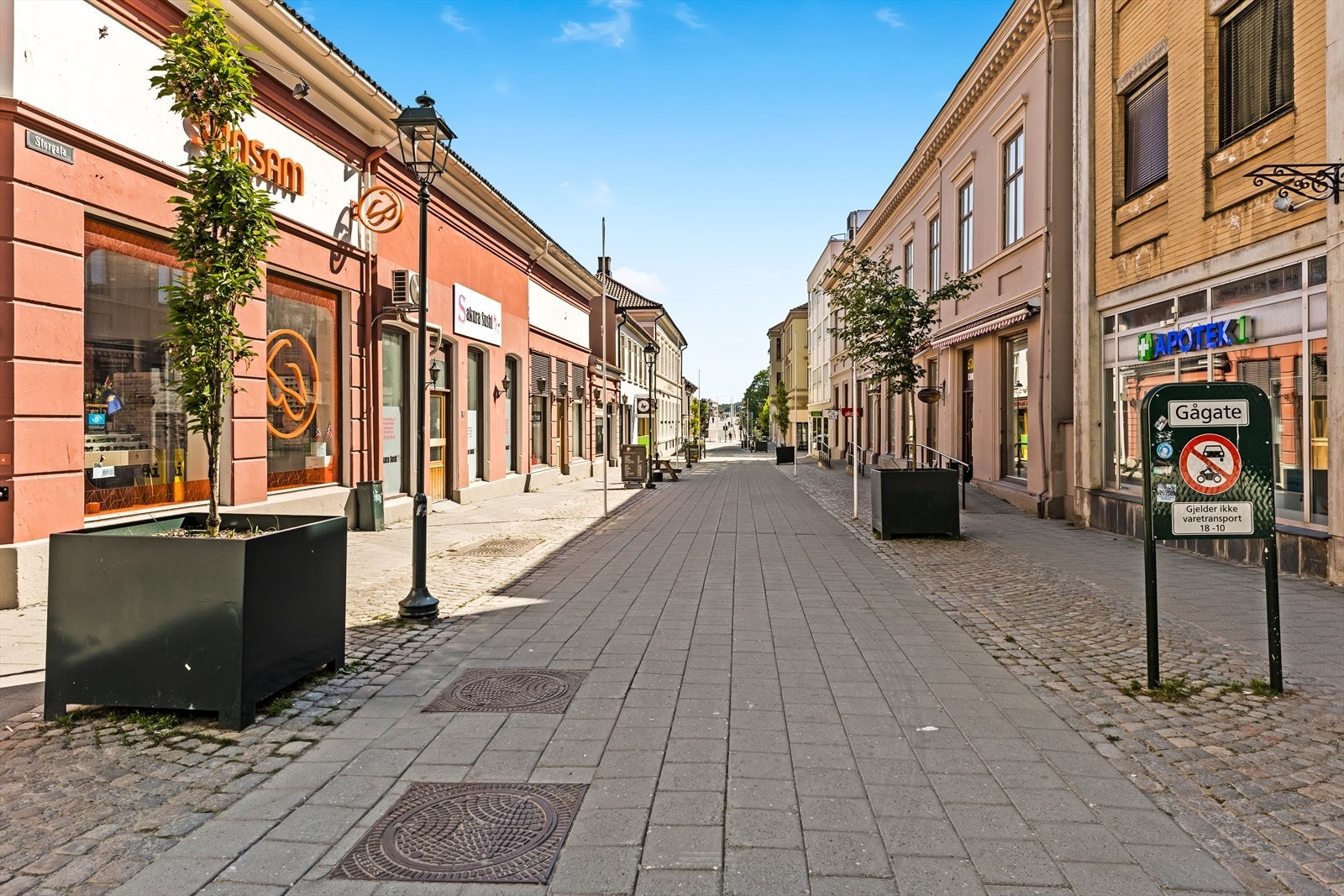 Gågata rett utenfor Galleribilde