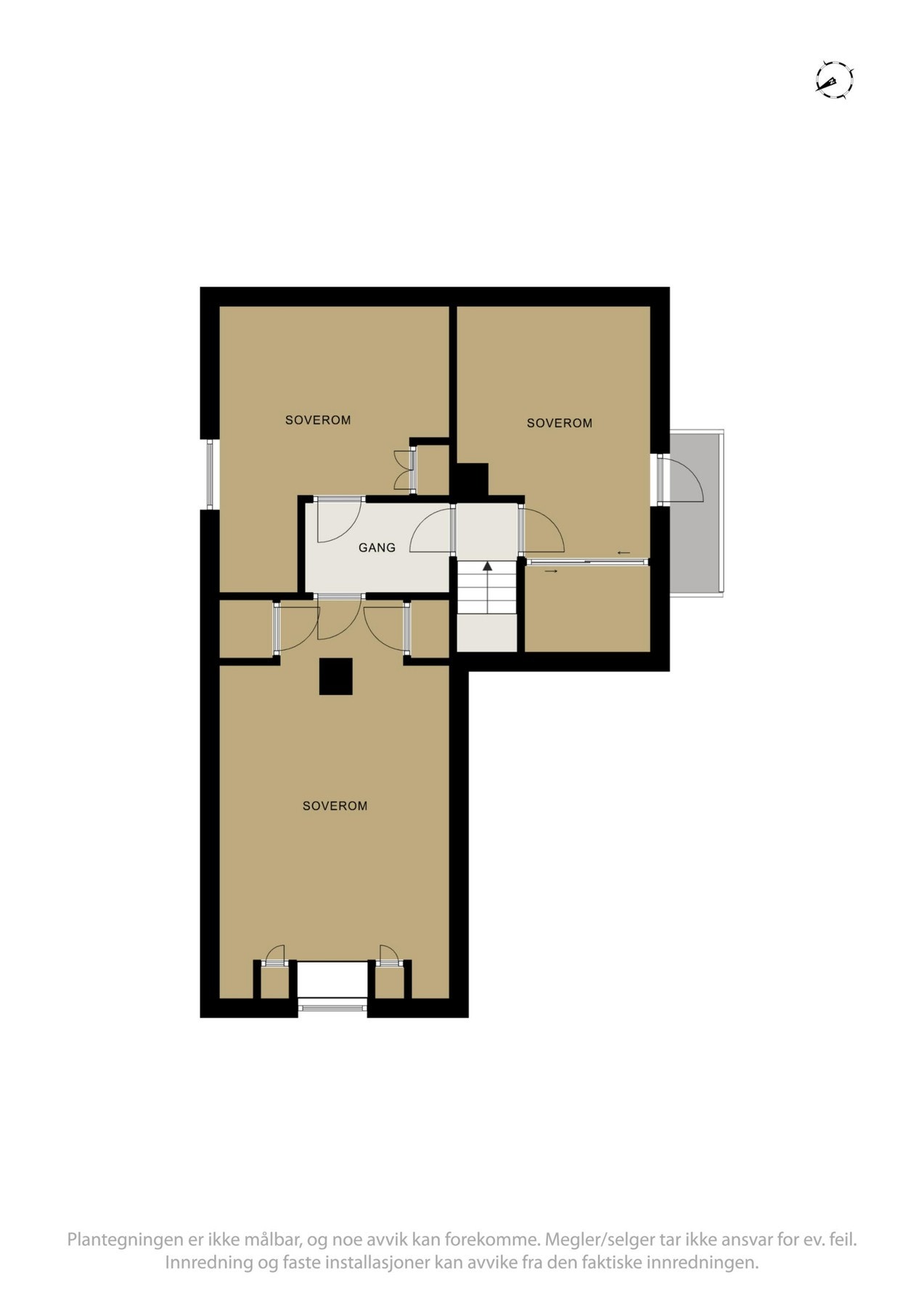 Planskisse loft. Galleribilde