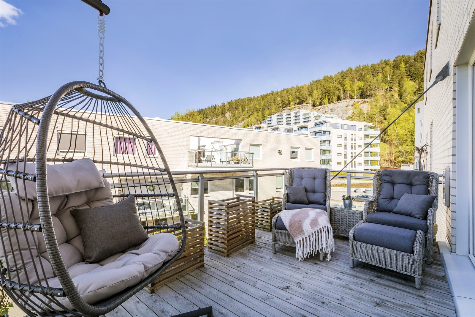 Her kan solen nytes fra ca. kl.17 til kl.21 Galleribilde