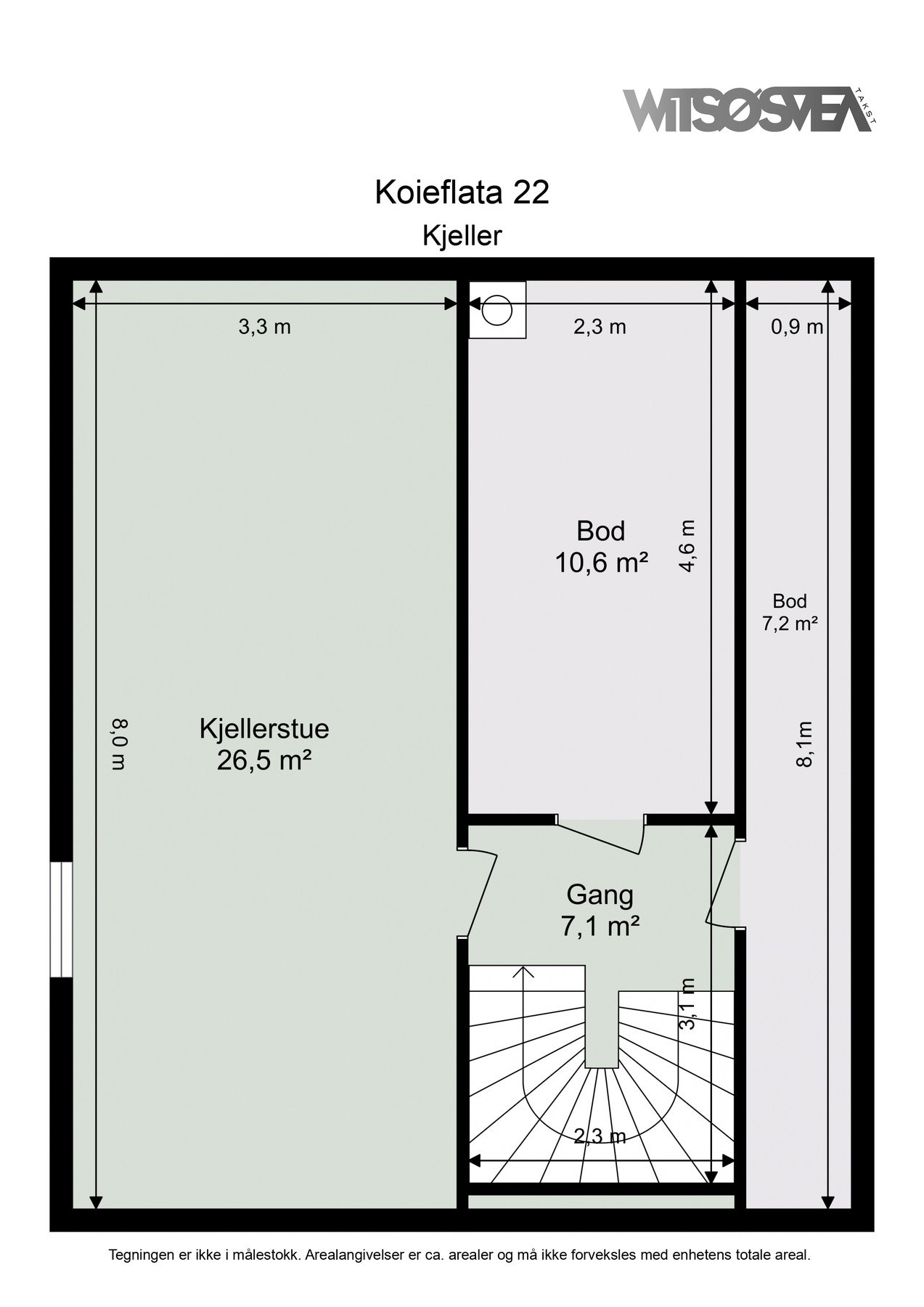 Planskisse kjeller Galleribilde