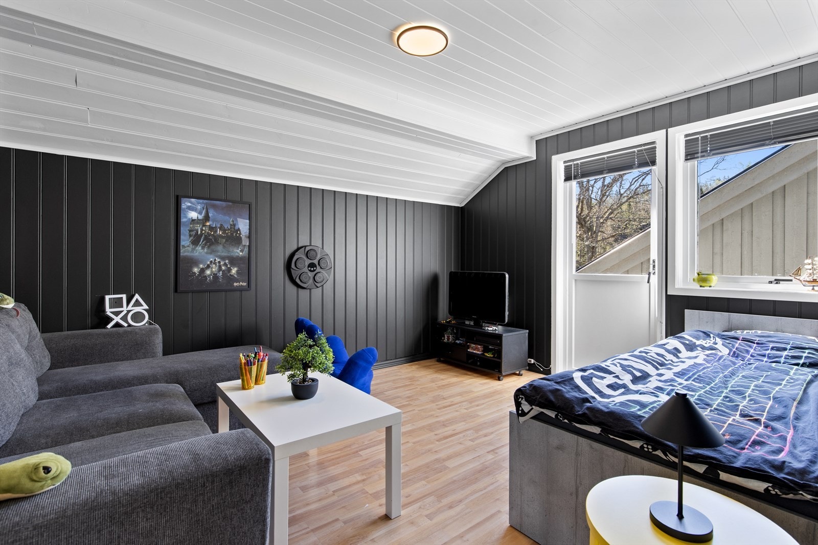 Herfra har man utgang til garasjeloftet. Galleribilde