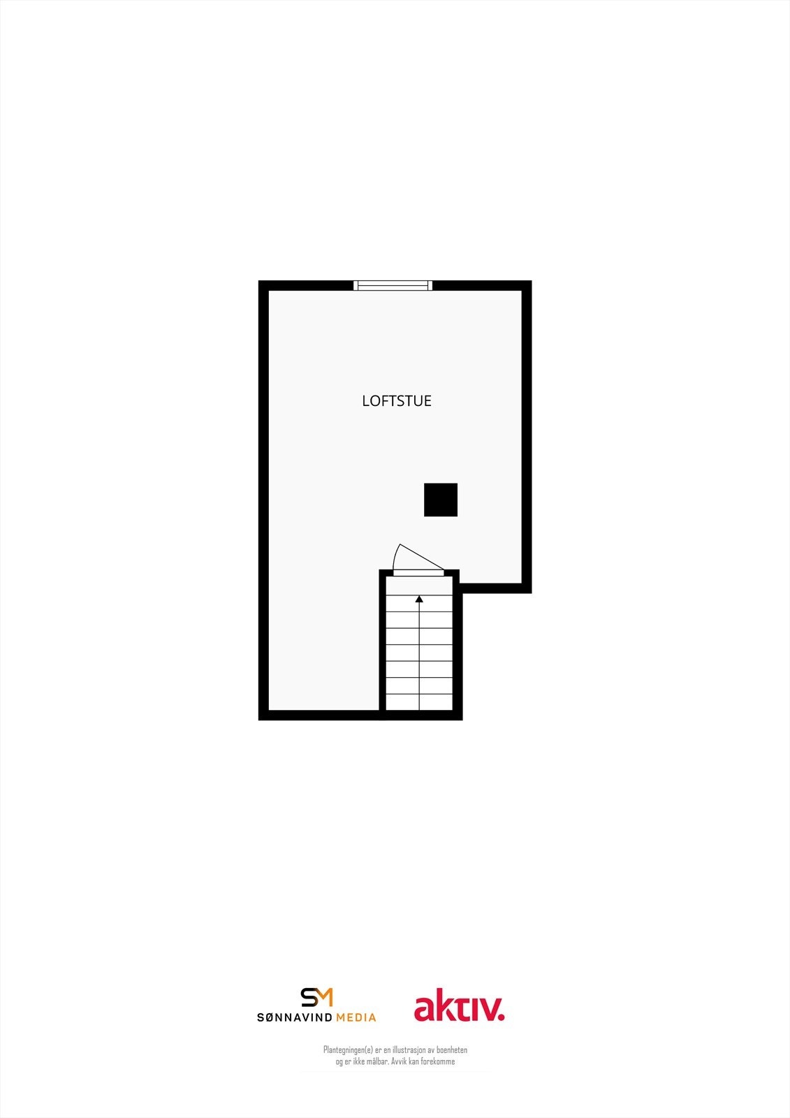 Plantegning loft. Galleribilde