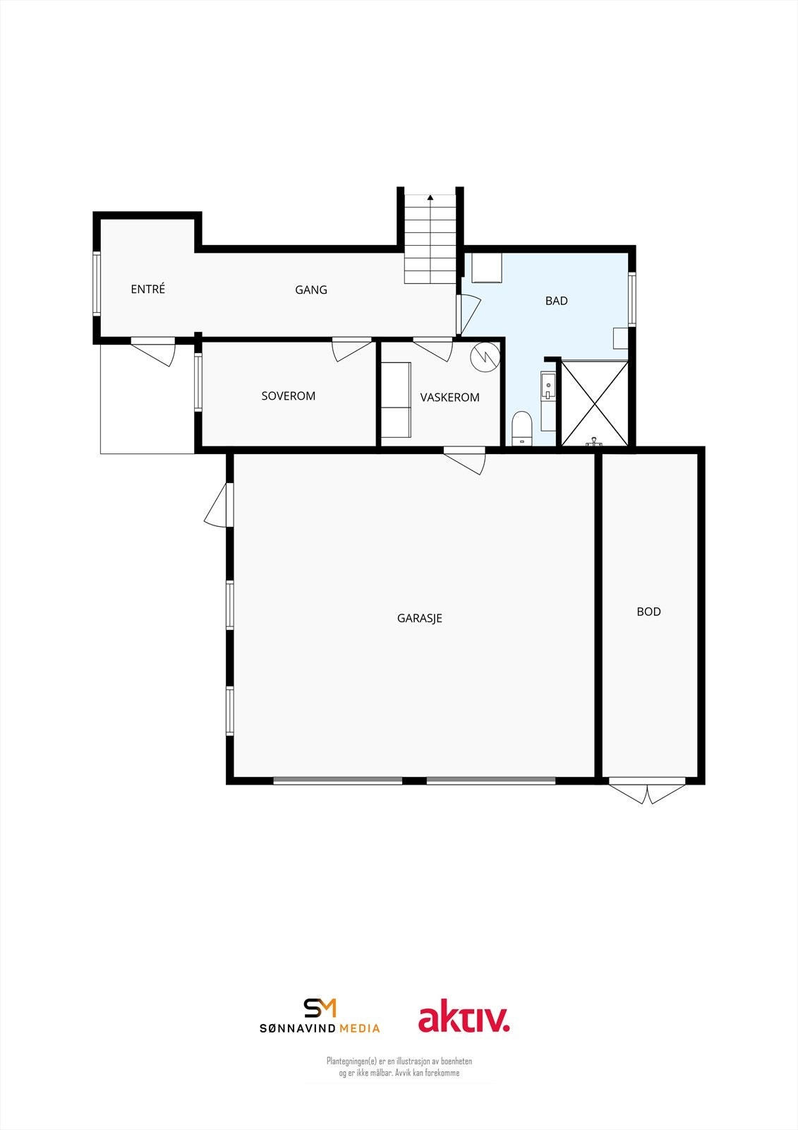 Plantegning 1. etasje. Galleribilde