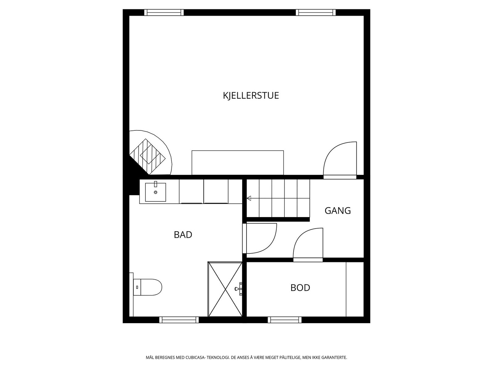 Kjellerstue og underetasje Galleribilde