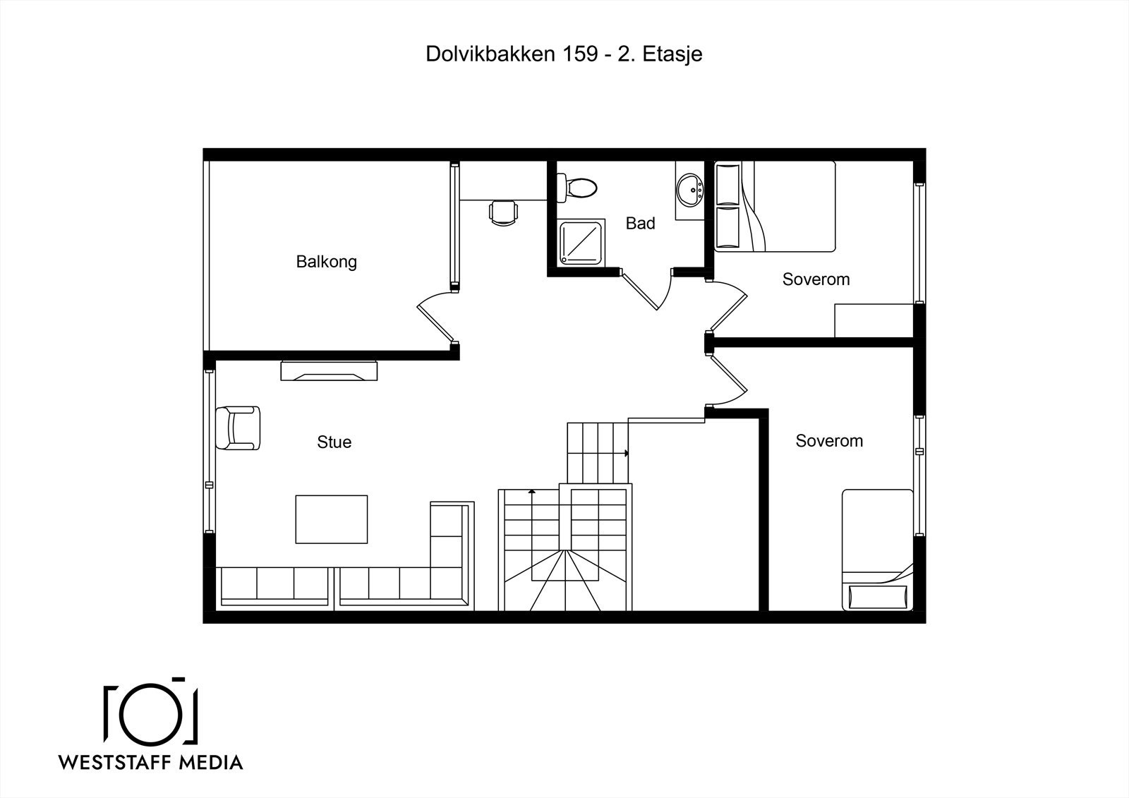 Plantegning 2.etasje (4.etg). Galleribilde