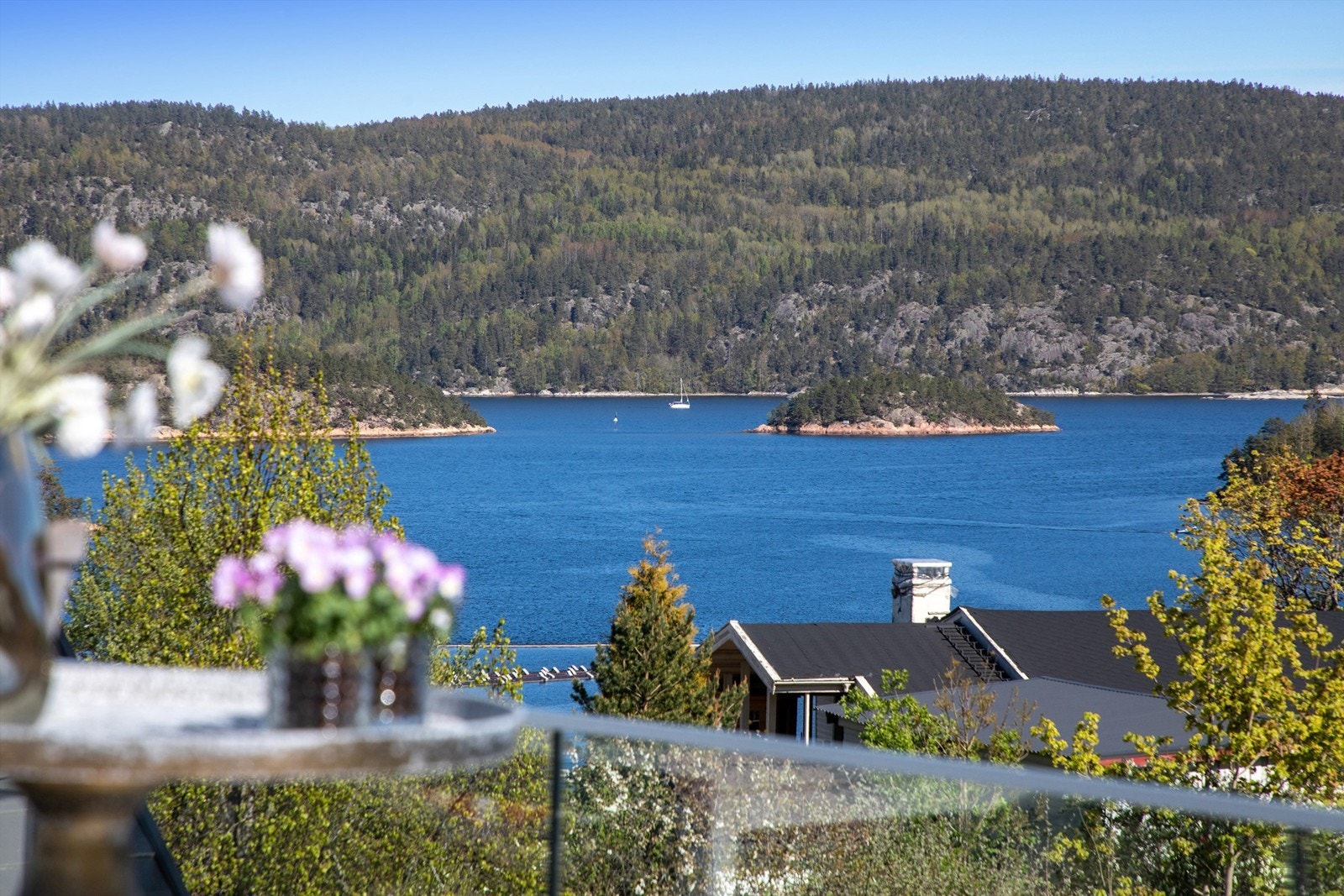 Utsikt fra takterrassen Galleribilde