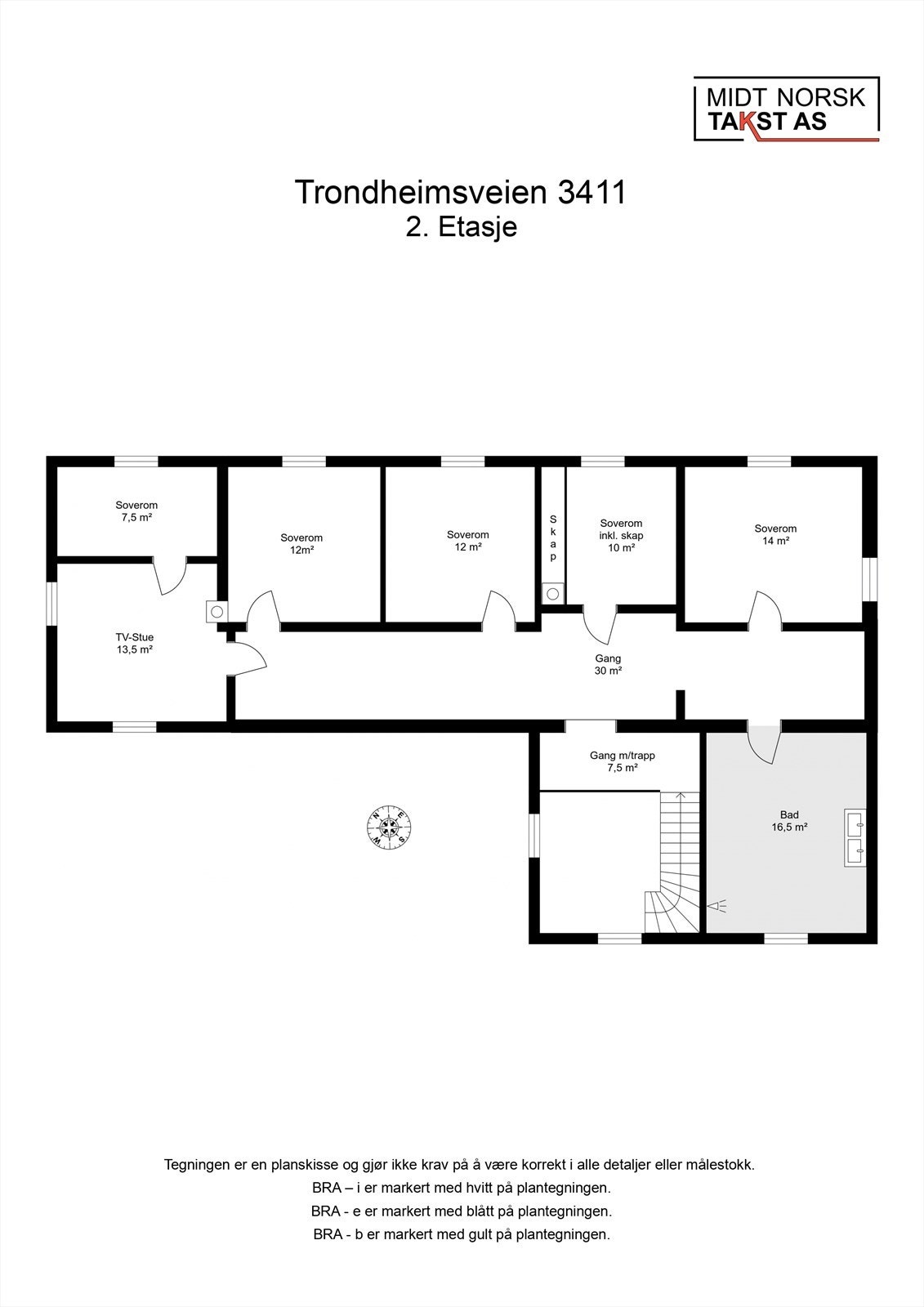 Planskisse 2. Etasje Galleribilde
