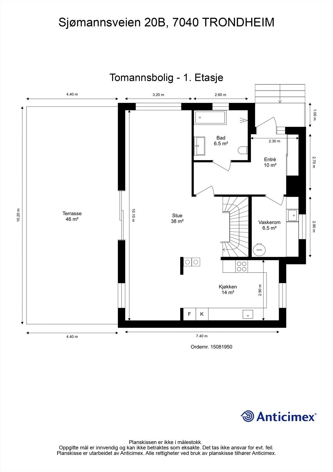 Planskisse 1. etasje. Galleribilde