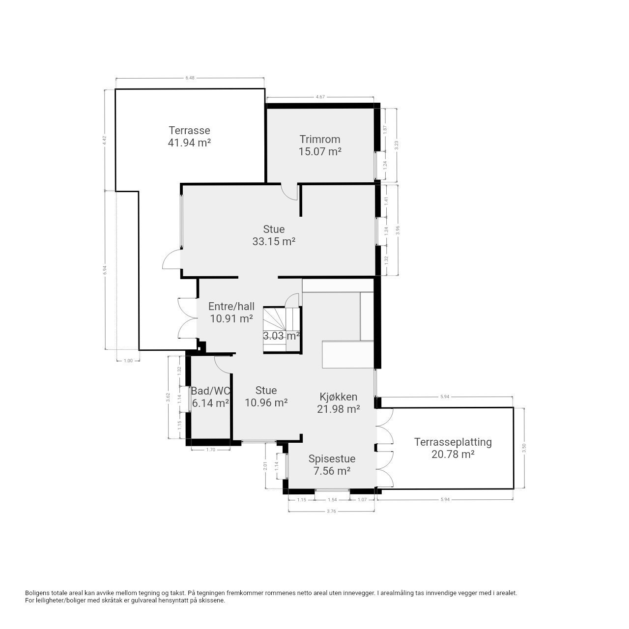 Plantegning - 1. etg Galleribilde