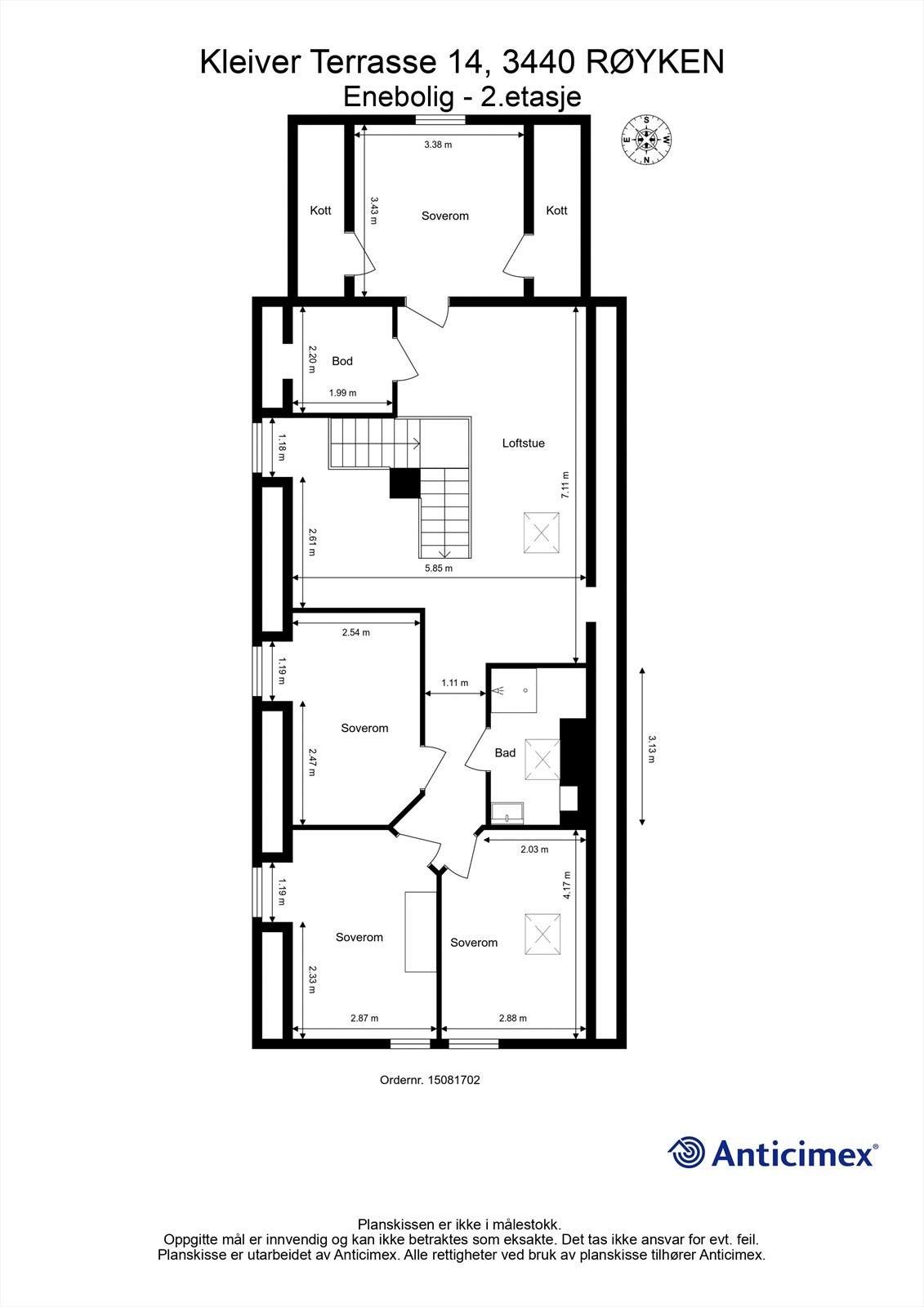 Plantegning 2.etg Galleribilde