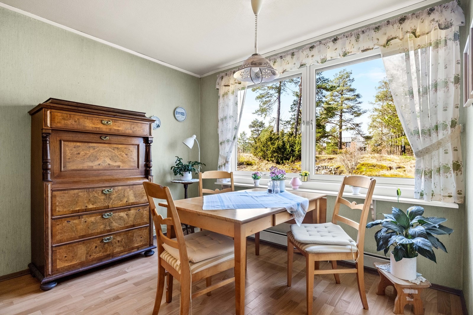 Godt lysinnslipp og hyggelig utsyn uten gjenboere. Galleribilde