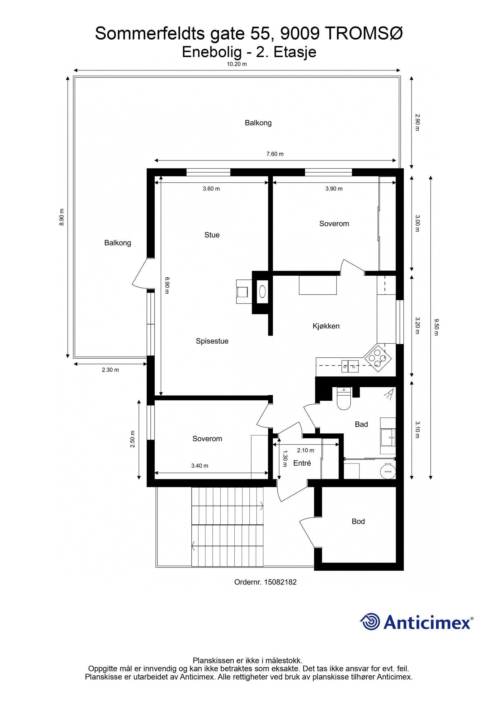 Plantegning 2. etasje Galleribilde
