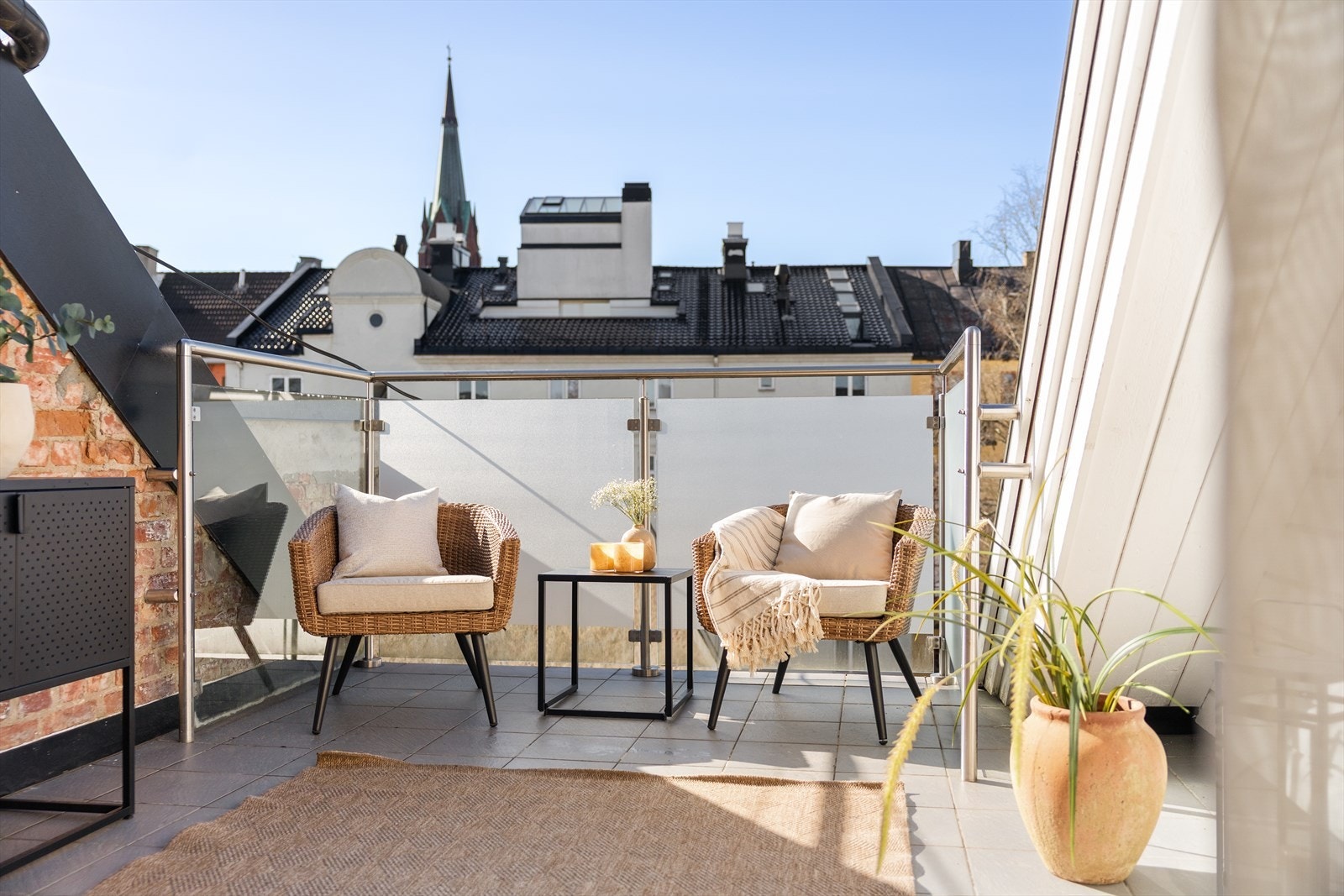 Her har du god mulighet til å skape flotte uteplasser. Galleribilde