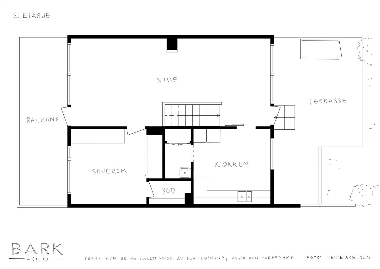 Plantegning 2.etasje Galleribilde