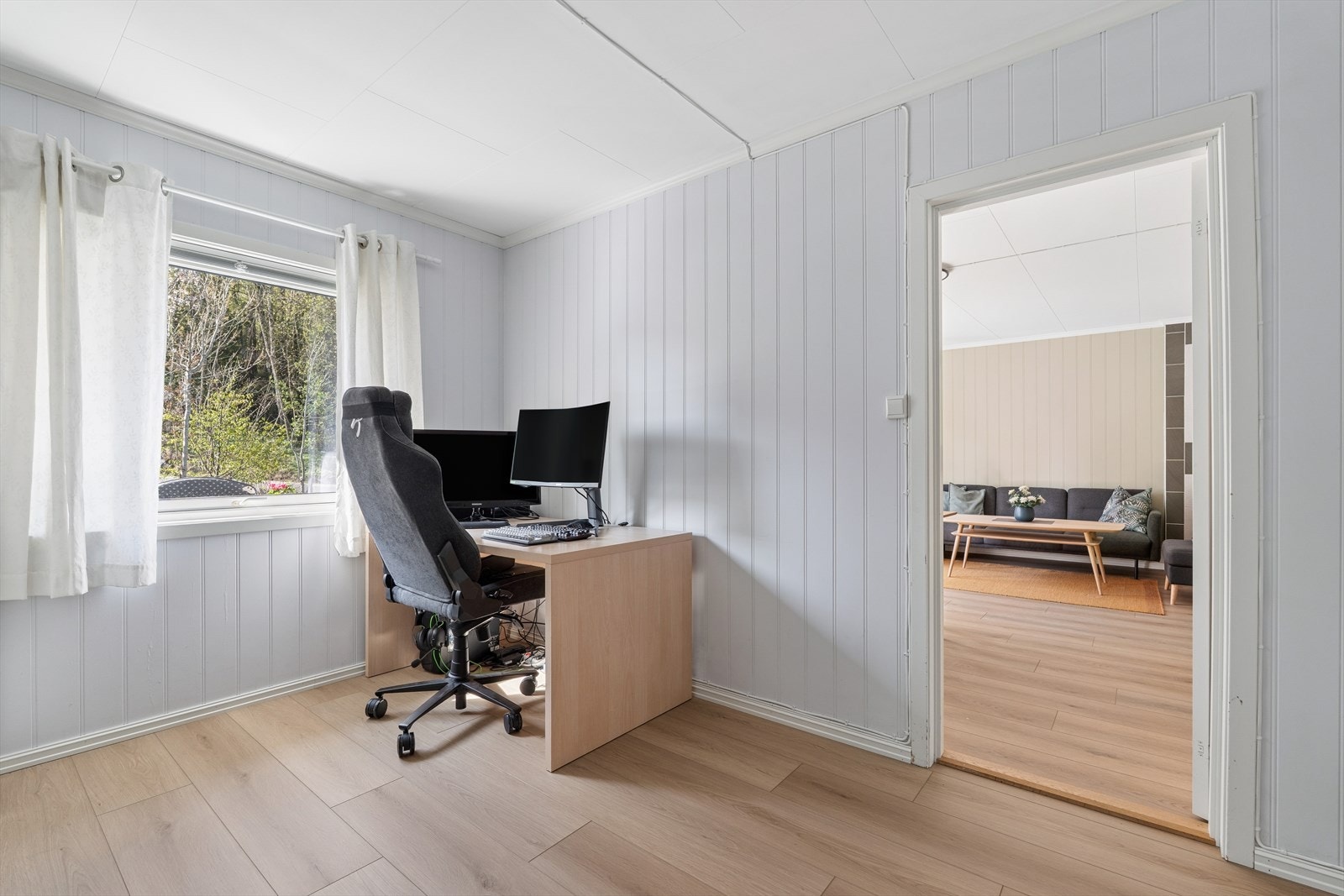 Dette soverommet er fleksibelt og kan innredes som barnerom, gjesterom eller kontor etter behov. Galleribilde