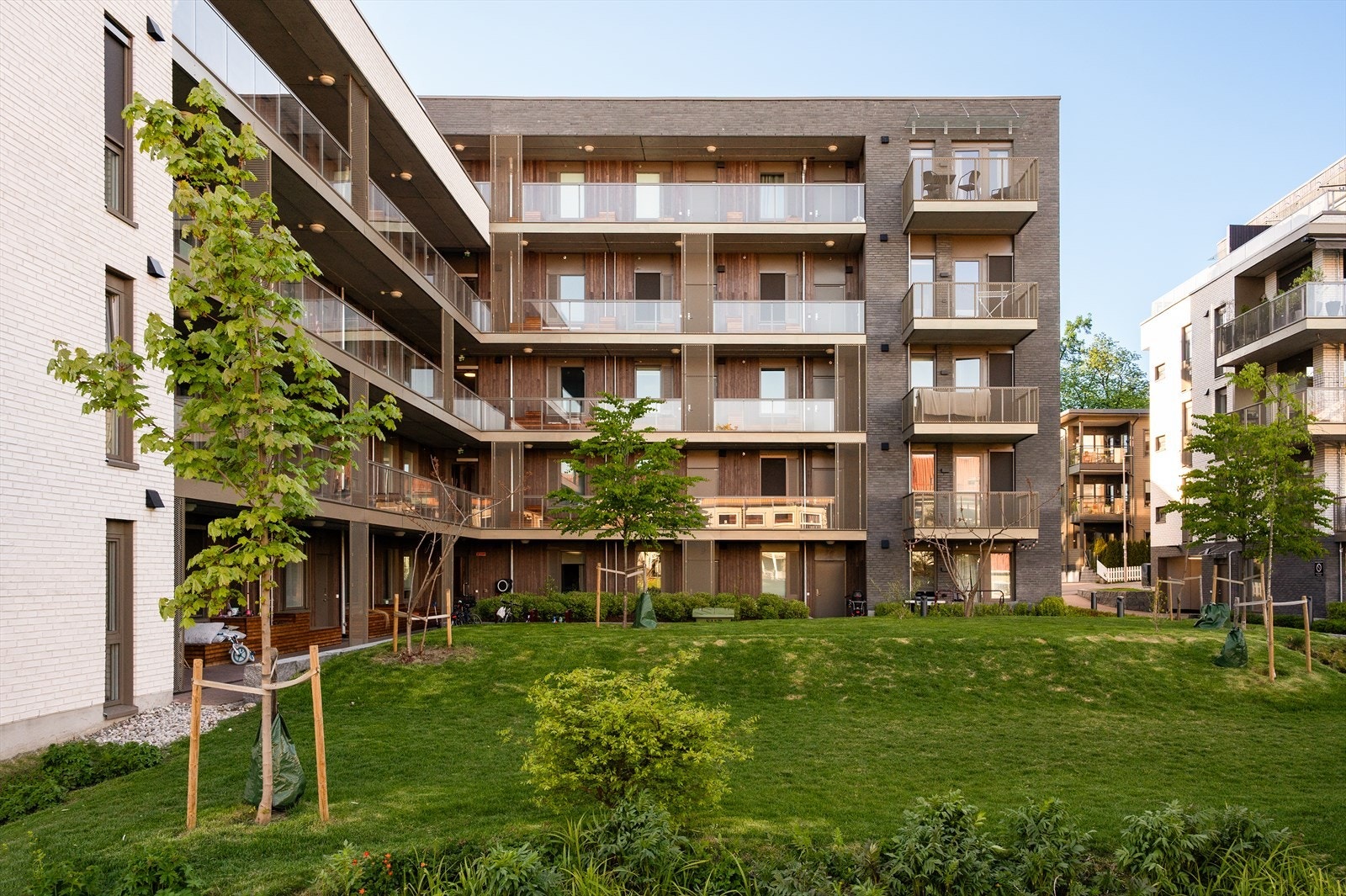 Fasade sett fra indre gårdsom. Galleribilde