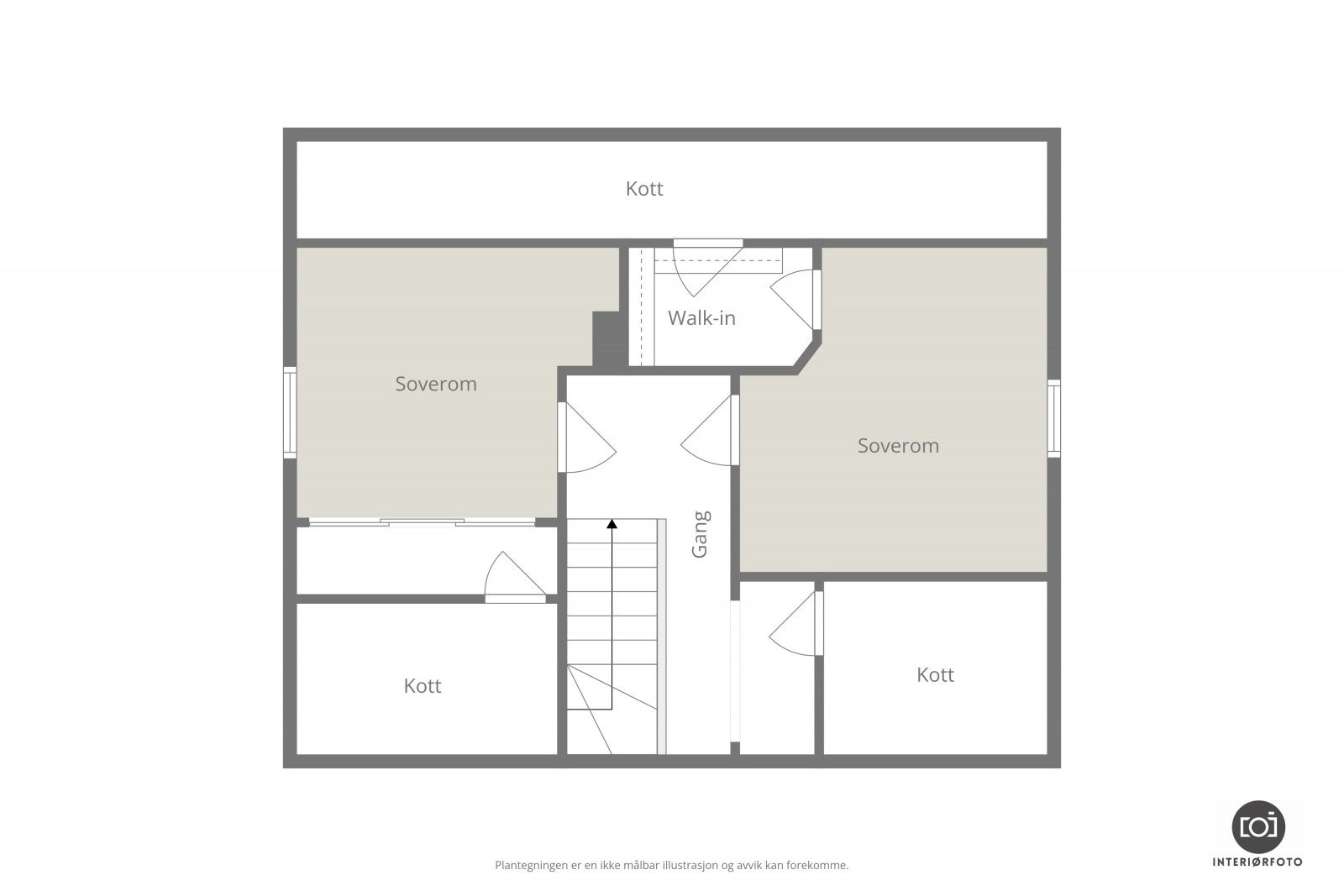 Plantegning loft Galleribilde