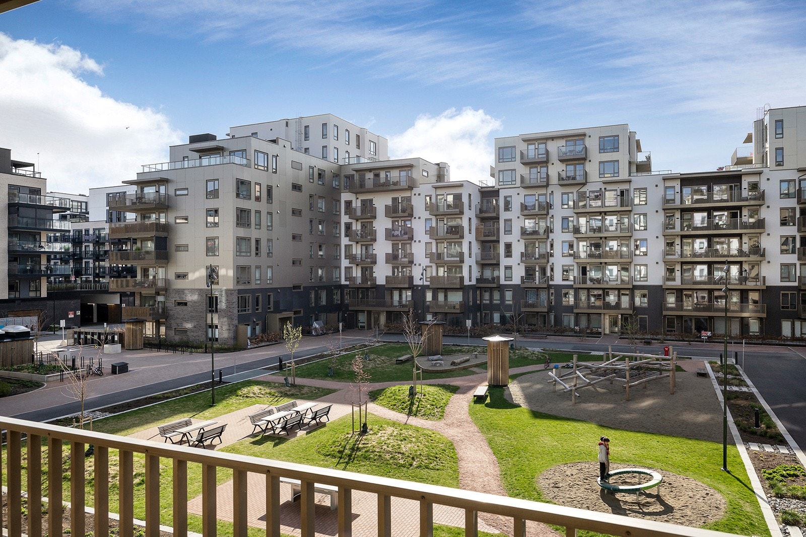 Fint utsyn mot gårdsrommet. Galleribilde